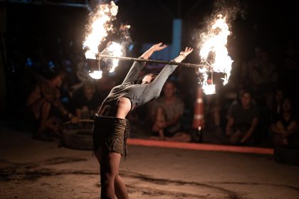 Fire dancer performing in Thailand (Image by mxwegele from Pixabay)